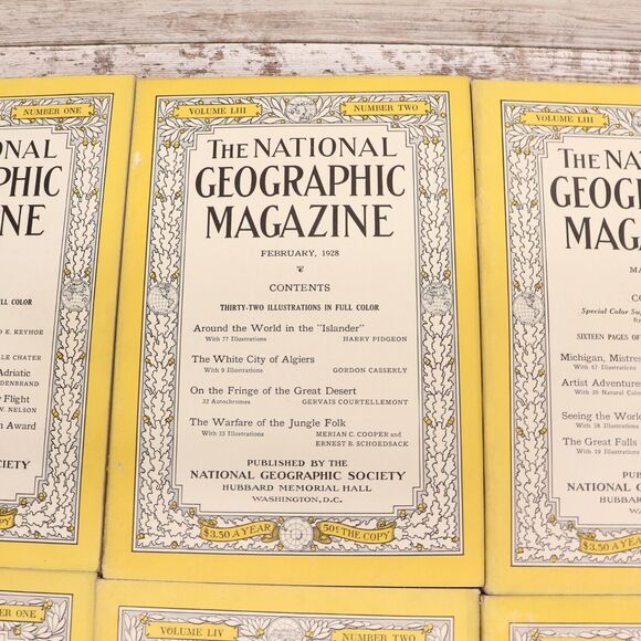 National Geographic Magazine 1928 Full Year Of 12 - Picture 4 of 16
